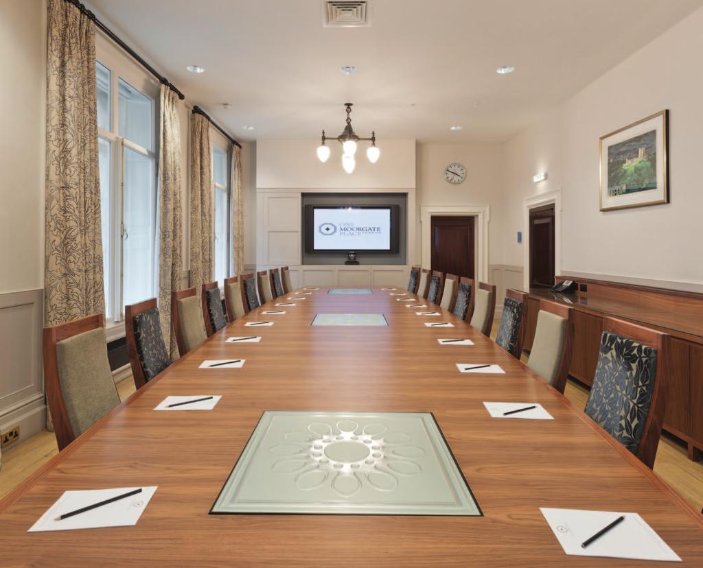 BOARDROOM NATURAL INTERIORS FOR BLUE SKY THINKING The Boardroom provides the perfect setting for larger meetings.
