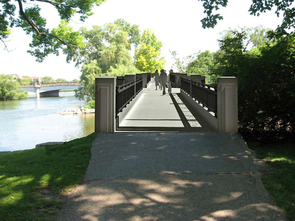 Proposed bridge designs for North Bridge at