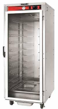 HEATED HOLDING NON-INSULATED PROOFING & HEATING HOLDING CABINET Excellent durability from stainless steel construction Reaches holding temperature 16% faster and uses 33% less electricity than an