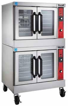 burner system provides superior baking performance & product quality Model VC44GD Shown with optional casters VC5 SERIES GAS CONVECTION OVEN Removable, lift-off dishwasher-safe doors simplify the