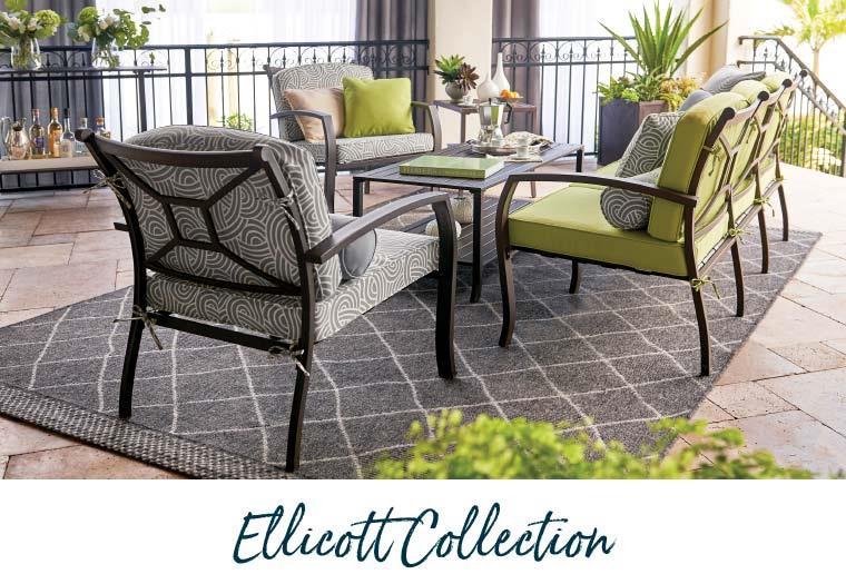 7 Tailor the look for your space and entertain in style with our deep seat metal patio furniture collection.