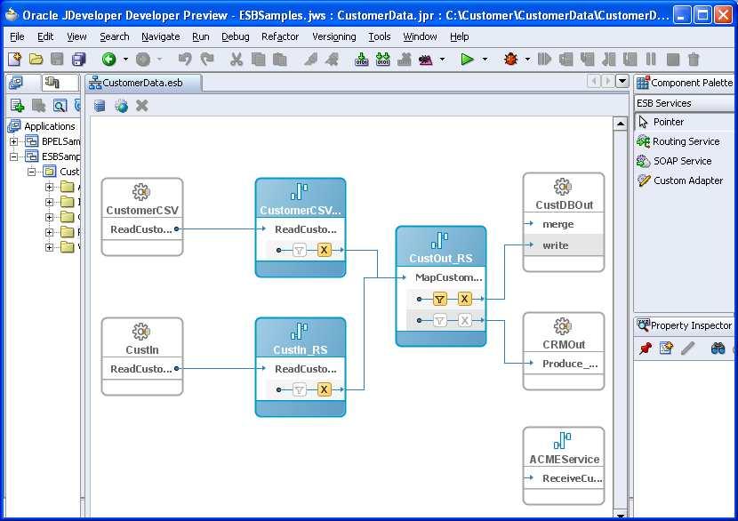 Edit Routing Service See the new ACMEService in the Diagram Click the
