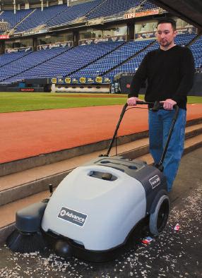Sweepers Advance Sweepers: the Fast Track to a Clean Sweep From walk-behind to rider models, Advance sweepers provide superior cleaning results in