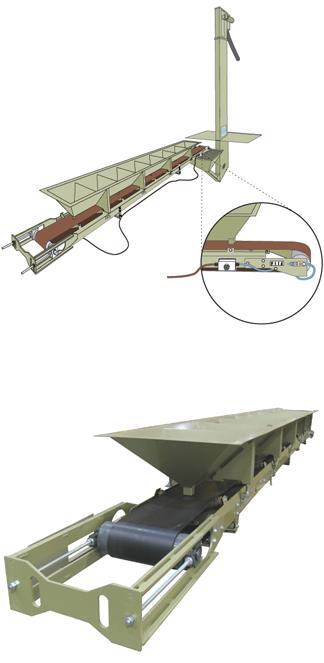 22 Some Floor systems use Conveyors to move the Abrasive Hoppers direct the abrasive to the center of the conveyor belt.
