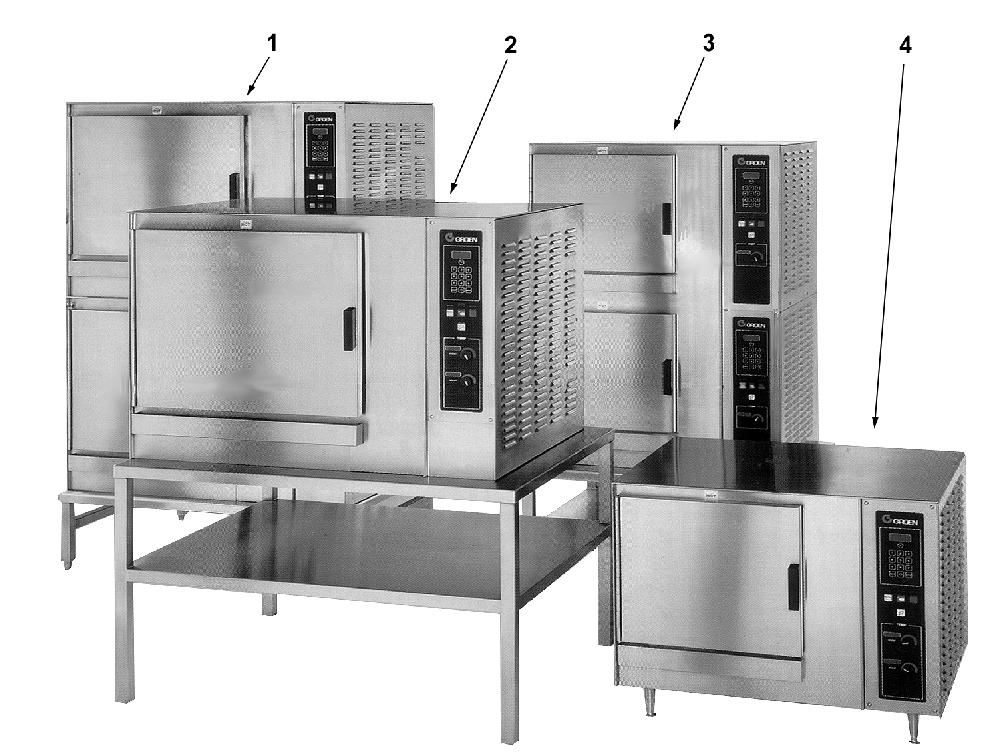 Equipment Description Your Groen Convection Combo has a stainless steel cooking chamber, an air heating compartment with electric heating elements and fan, a steam generator with electric heating