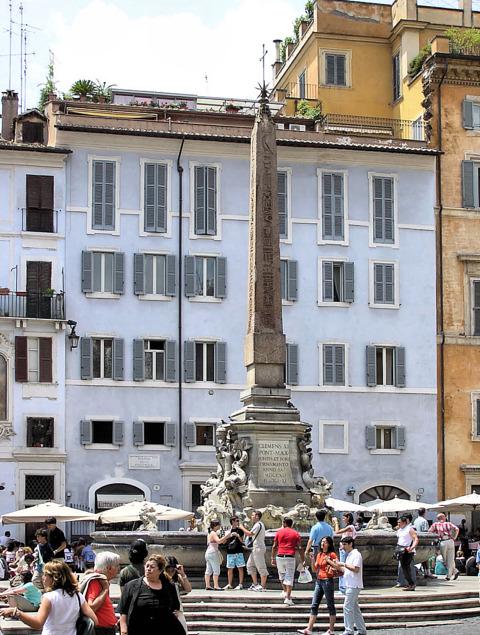Near the Pantheon are a couple of obelisks from ancient Egypt.