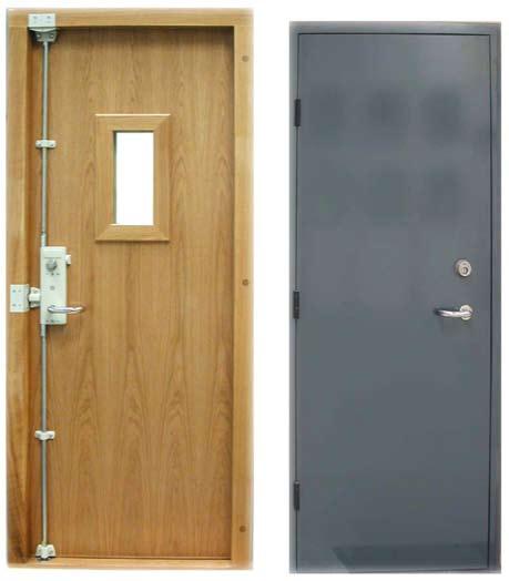 Doors Class 3 Door Option Doors for the ModuSec System are all manufactured in our own factory. Single and double doorsets, like our panels, are steel faced with a Pyrofoam insulation core.