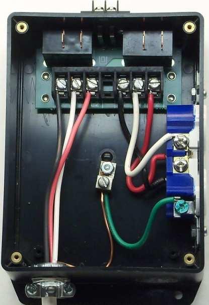 which comes from the main panel feeding power distribution, with a RELAY POWER PC2R model 120/240