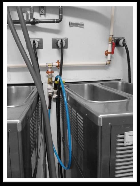Water Supply Configurations Option 1 (Optimized): Bring Water to Machines Pros: Cleanest