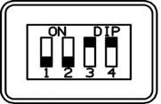 2) Set the switch SW1, SW2 and jumpers on PCB according to the table below (do not act on SW3 and SW4) 3) Insert the batteries and pull on the door As default switches SW1 and
