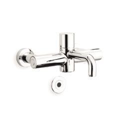Can be easily retro fitted on existing basins and sinks with 200mm tap centres. Easy access for maintenance. No need to remove panels. Horizontal spout. Cleansing feature.