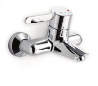 For use in en suites, bathrooms, staff areas and public areas. Markwik high neck sink pillar taps. Code: S8265AA Deck mounted chrome plated taps with 15cm levers. Suitable for closed fist operation.
