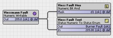 Additional Alarm/Fault Information Viessmann controls show fault codes in hexadecimal format to conserve screen space on the user interface of the boiler and system controls.