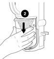 To unwind the power cord, follow the illustration below but in the opposite direction. Top of Retractable Handle OPERATING INSTRUCTIONS cont.