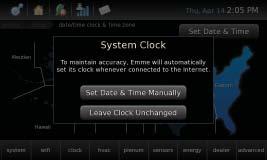 2 Select the Correct Time Zone Configuring the Manual Clock (Do Not Configure if Using the Automatic Clock) When disconnected from the internet Emme Core may lose or gain one to two seconds per month