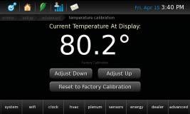 Setting the Temperature to the Factory Default 3 Press Temperature Calibration If the Emme Core temperature reading is incorrect and you want to set it back to the factory default, do the following: