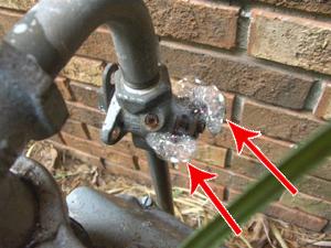 Gas lines: Inspect all fittings and joints
