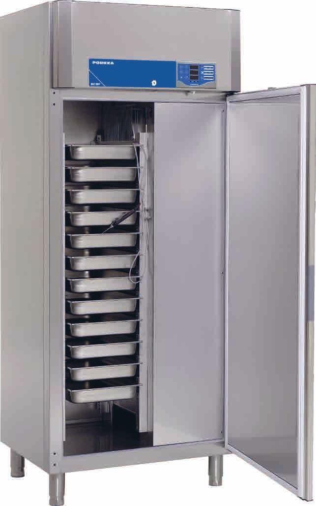 Blast Chiller/Freezer cabinets Future BC720 and BC/BF720 cabinets are designed for use with GN1/1 containers or trays. They are supplied with 10 pairs of supports.