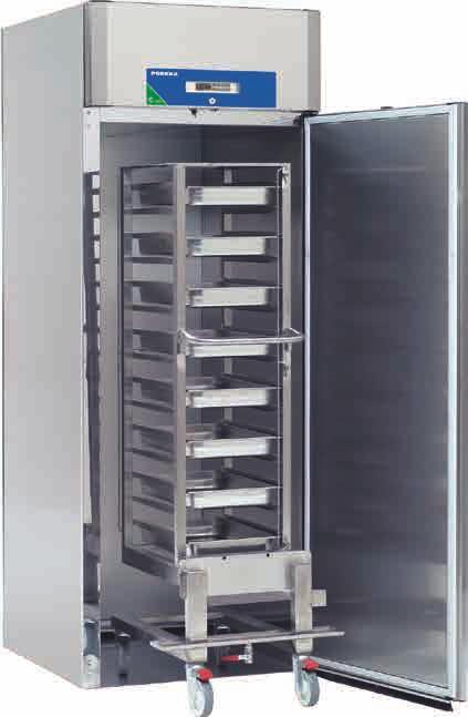 Future chiller and freezer roll in cabinets Chiller and freezer cabinets solely for use with trolleys, RIC 960 and RIF 960 are designed for the storage of pre-chilled foods and already frozen