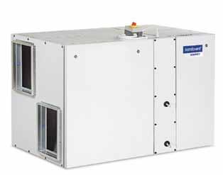 KOMPKT REGO 2500 U Panel thickness 45 mm Unit weight 285 kg Nominal air flow 2500 m 3 /h Supply voltage (E) 3~ 400 V Supply voltage (W) 1~ 230 V Maximal operating current (E) 16,7 Maximal operating