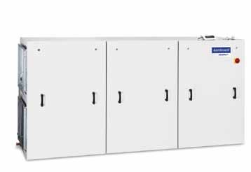 KOMPKT REcu 4500 Panel thickness 45 mm Unit weight 625 (440/185) kg Nominal air flow 4500 m 3 /h Supply voltage 3~ 400 V Maximal operating current (E) 40,2 Maximal operating current (W) 5,9 Paint