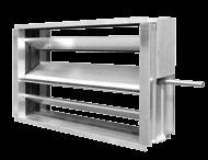 Motorized closing dampers To protect air handling units from freezing or other external factors motorized closing dampers must be used. They are mounted on supply and exhaust vents.