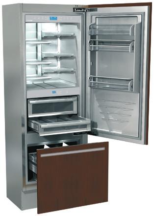 drawer, with fresco $10,799 $10,079 I8991TGT3iU L 3rd temp zone refrigerator/freezer and glass door refrigerator $10,799 $10,079 I7491TST6IU - Solid Door Width 29 1/2 in KWh/24h/year 1.