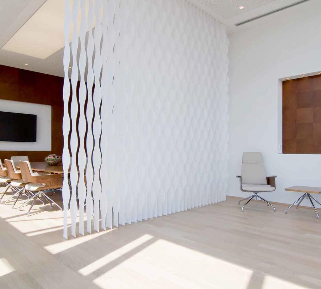 Vertical Waves A Contemporary Design for Vertical Blinds Vertical Waves are a series of laser cut vertical blinds adjusted to suit modern architecture.