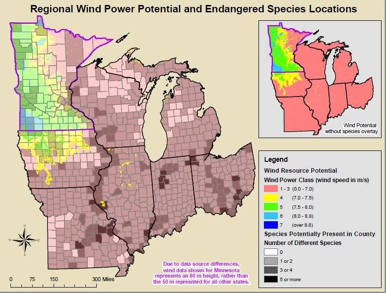 Midwest Region Wind Energy MSHCP 8 states 30 species 30 yr