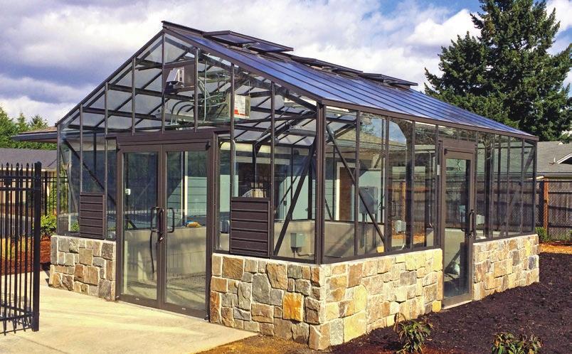 TRADITIONAL GLASS GREENHOUSE Our most popular model since 1951, the Traditional