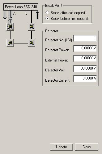 PowerLoop Calculator Tool 7.2.8 Graphical Button This view shows only the loop units and the cable segments. If a (or several) Junction Box is included, this will not be shown in the graphical view.