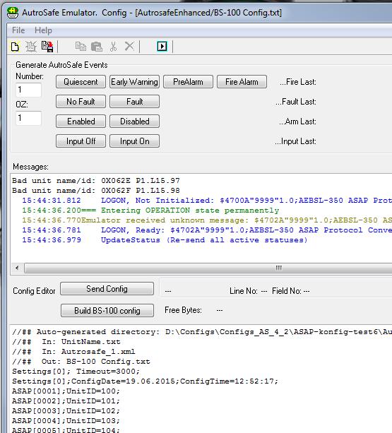 AutroCom/ASAP Protocol Converter BSL_350 10.2.4.3 Start AutroComTest application Start AutroComTest In the Settings Menu, select Com port and protocols For Link layer select Serial Sliding Window.