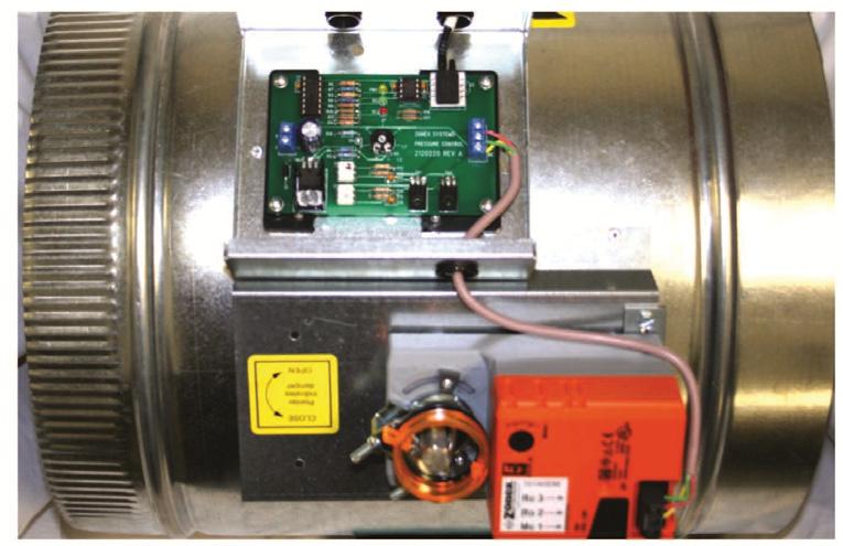 INTEGRTED PRESSURE ONTL SETUP ypass Damper with Integrated Pressure ontrol is used to control bypass operations. The bypass damper modulates to maintain static pressure as zone dampers open and close.