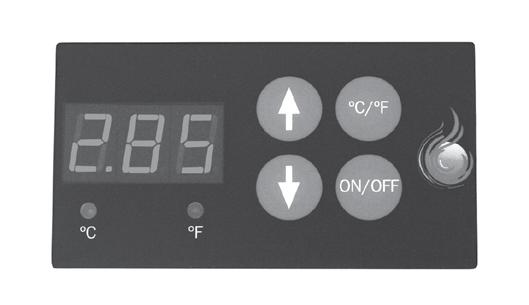 Waterco Digiheat In Line Heaters I pg 09 THE TOUCH PAD 1. Digital display. Displays the water temperature, bias setting and fault codes. 2. On/Off button. Used to switch the Digiheat On or Off. 3.