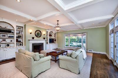 Beyond the Breakfast Room, be amazed by the magnificent Family Room with incredible pond views.