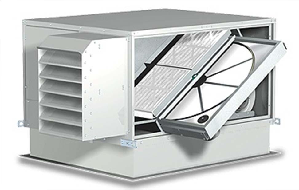 Energy Recovery Ventilator Takes conditioned air leaving the building and