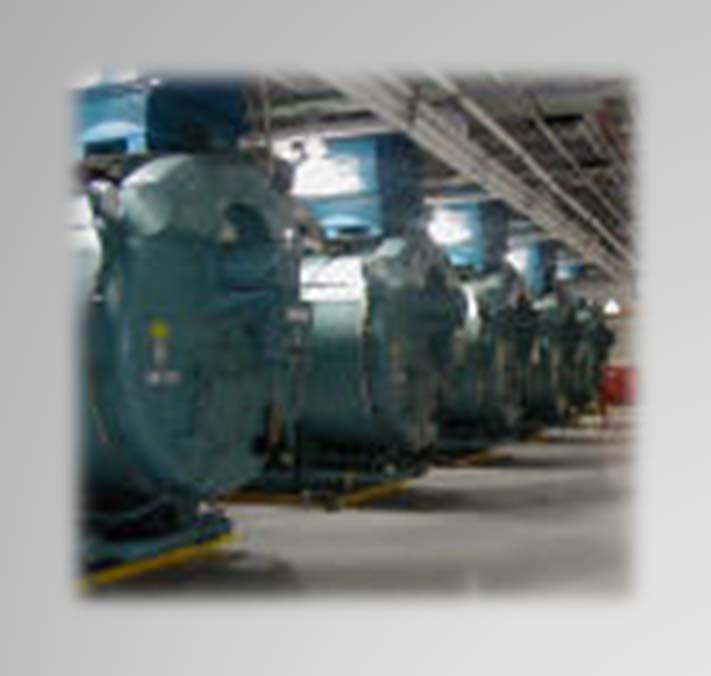 Fire Tube Boilers Combustion gases pass inside boiler tubes, and heat is transferred to water on the shell side Low initial cost Contain relatively large amounts of