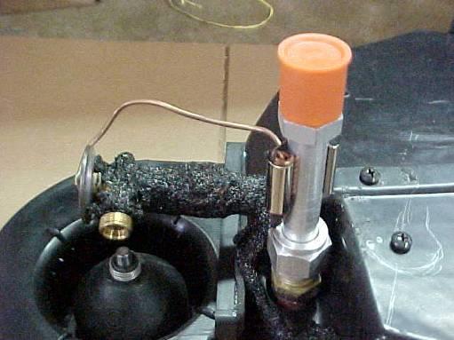 Install liquid line onto Expansion valve (TXV) as shown.