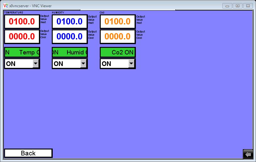 Diagnostics Screen. The Diagnostics screen is simply a screen to help the operator when problems may occur.