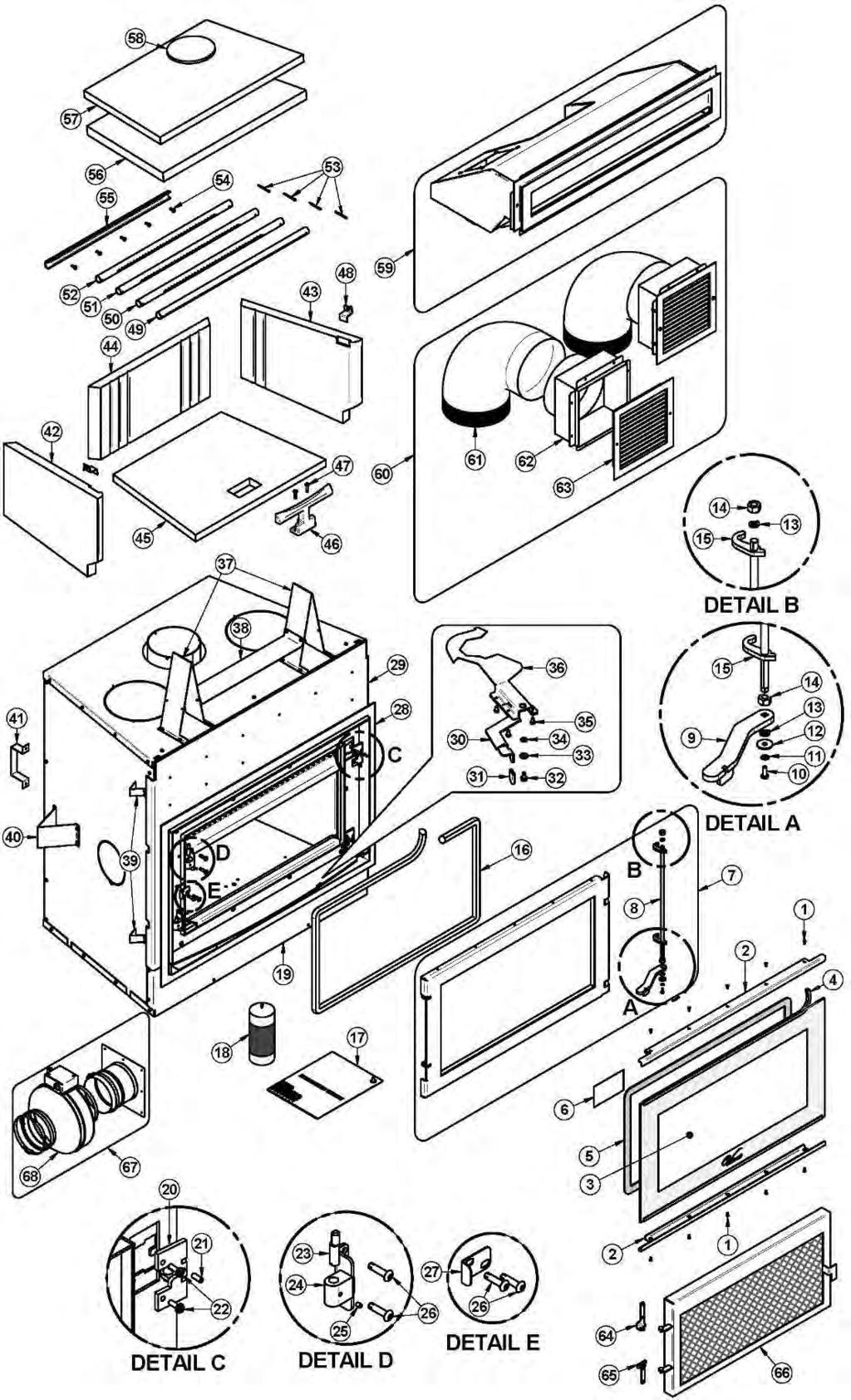 APPENDIX 6: EXPLODED DIAGRAM AND PARTS LIST 64