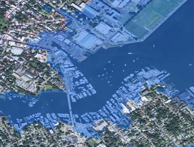 City of Annapolis / USNA Risk Assessment: 2100 FIRM Flood elevation 8.