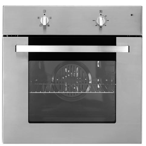 Stainless Steel Built-in 4 Function Fan Oven and Gas Hob