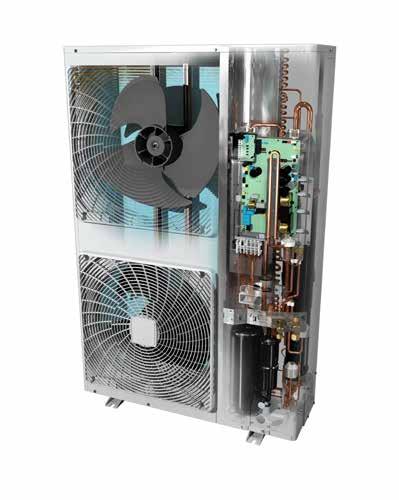cooled PCB Curved discharge grill and Jigsaw curved propeller for minimal turbulence and optimal airflow Daikin