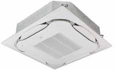 FCAG-B + RXM-N9 Split Round flow cassette 360 air discharge for optimum efficiency and comfort Combination with split outdoor units is ideal for small retail, offices or residential applications