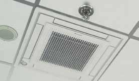 Fully integrated in the one ceiling tile, enabling lights, speakers and sprinklers to be installed in adjoining