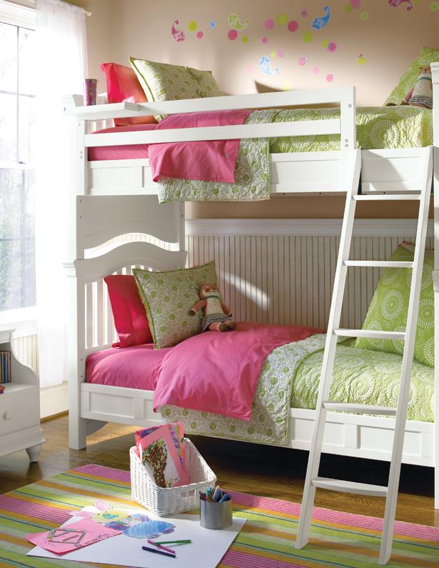 SUMMER WHITE BUNK BED 131A530 Twin Bunk /