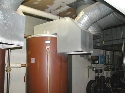 Boiler Room 20 Boilers + Directly vented to the atmosphere (no stack dampers) Chimney open area: 1.
