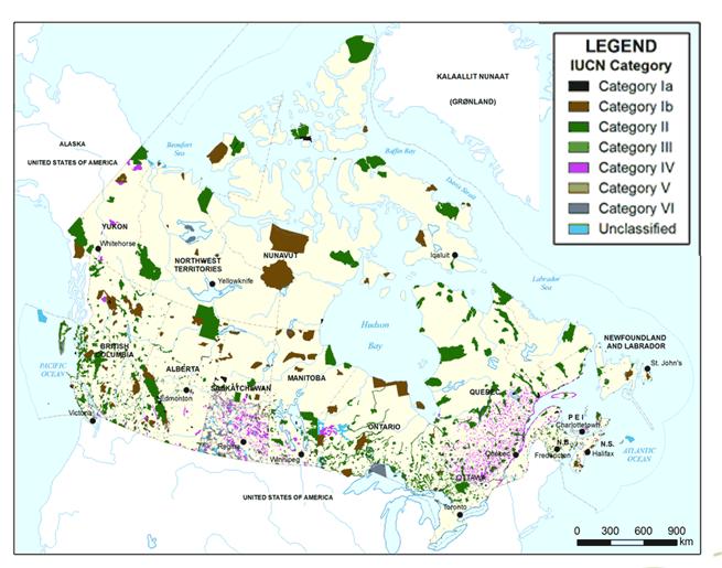3%) 7 Protected Areas Currently Reported in Canada 10.