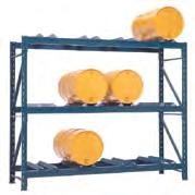 Knocked-Down Drum Rockers Safe method for moving, draining and storing 45 imp. gal./55 US gal.