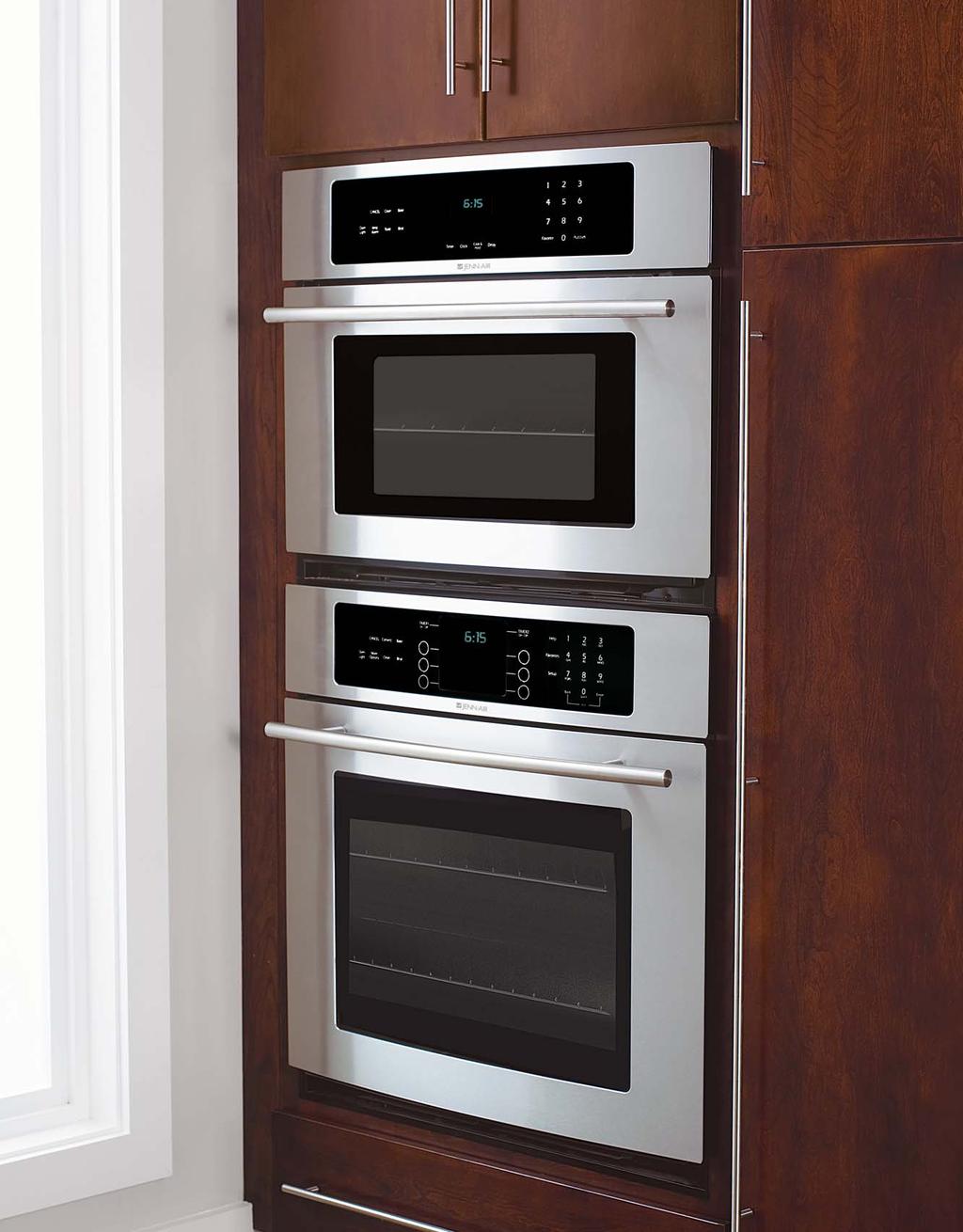 WALL OVENS SHOWN: JJW7530DDS 30" CONVENIENCE OVEN OVER